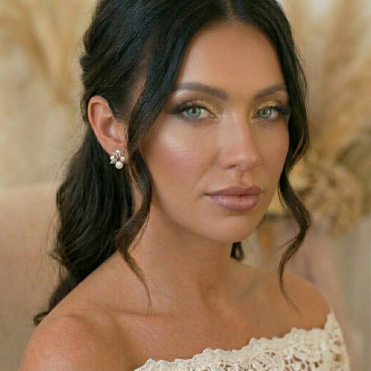 Eden Silver Crystal and Cluster Pearl Earrings